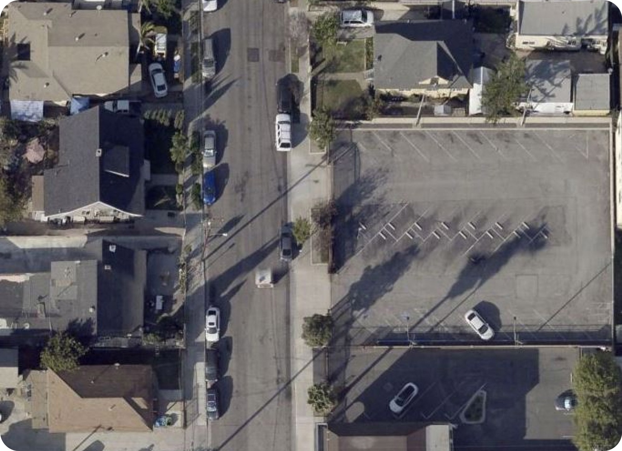 Surface parking lot