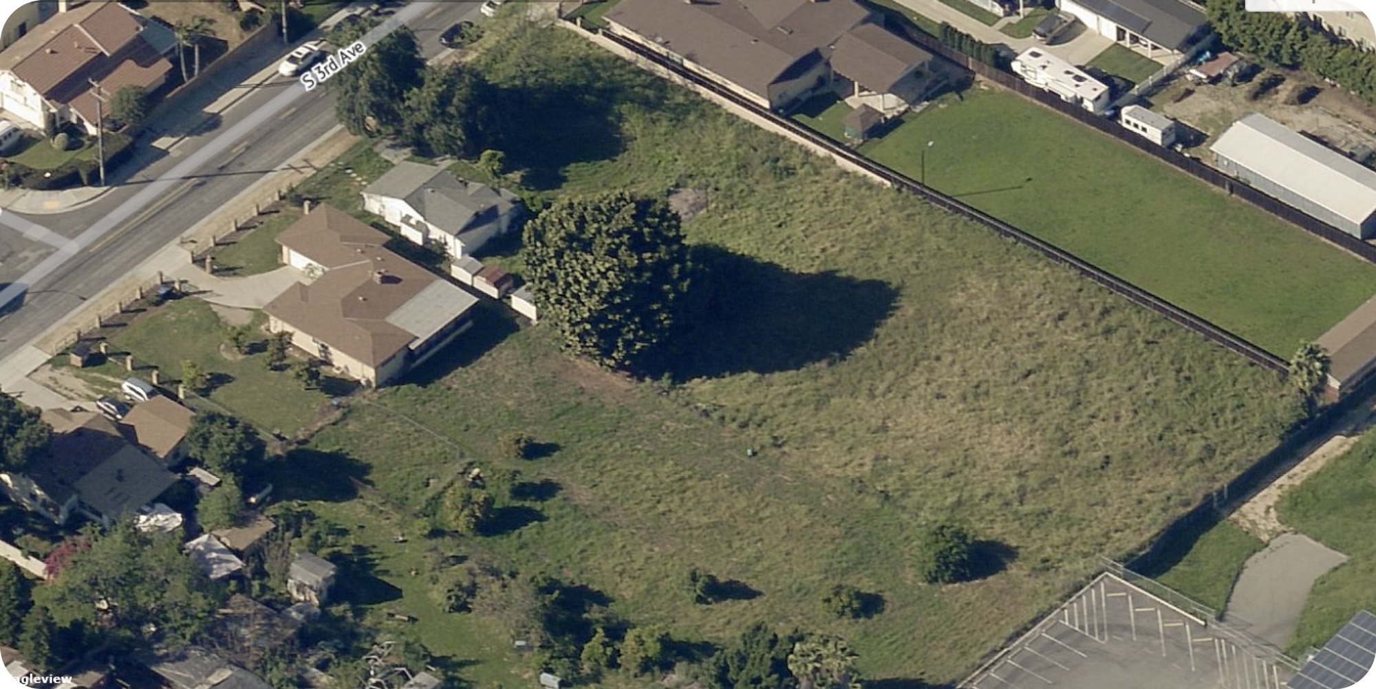 Single home on a large lot
