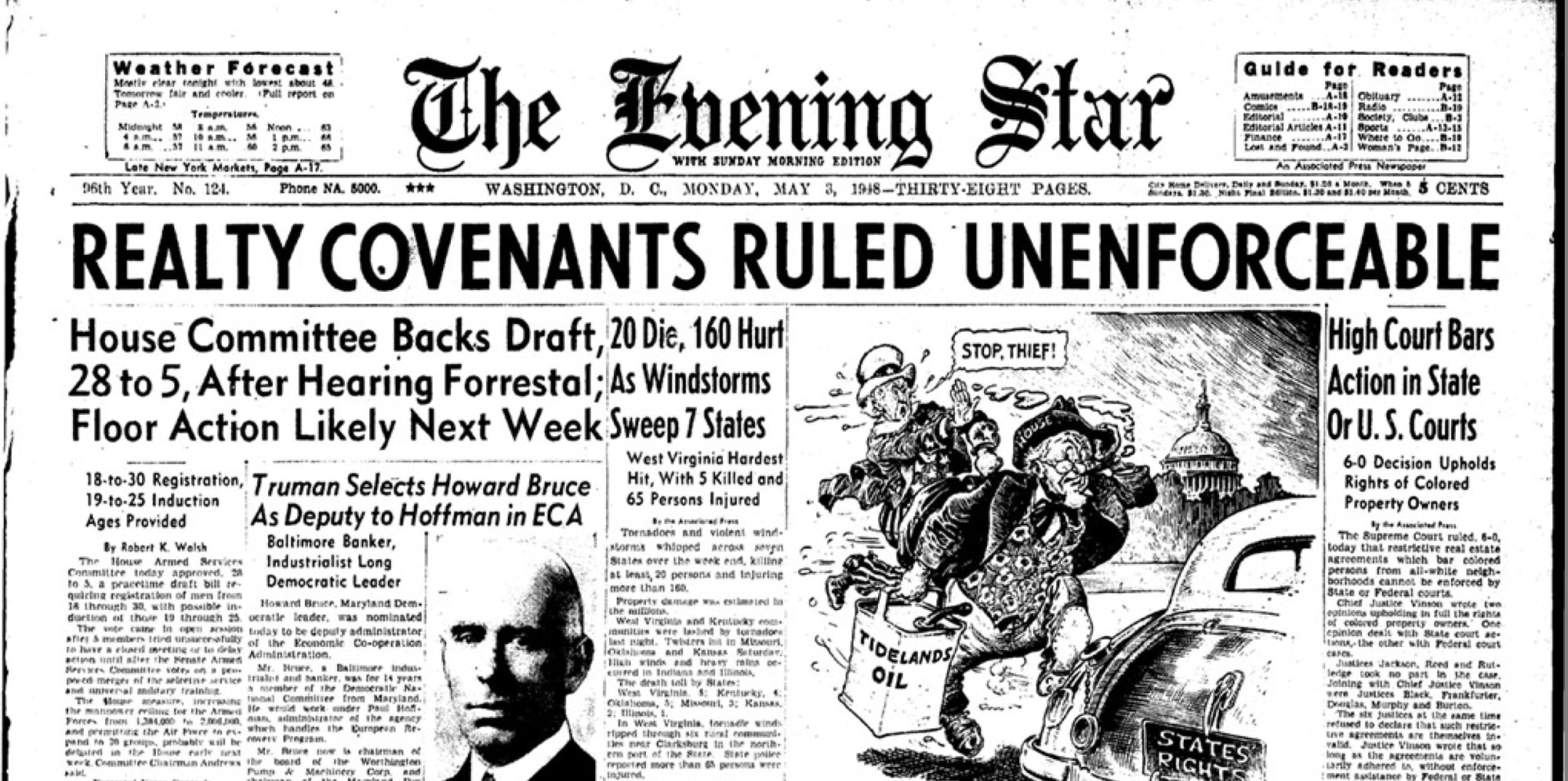 Newspaper announcing end to Racial Covenants